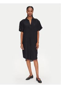 GANT - Gant Sukienka letnia 4503433 Czarny Relaxed Fit. Kolor: czarny. Materiał: len. Sezon: lato #4