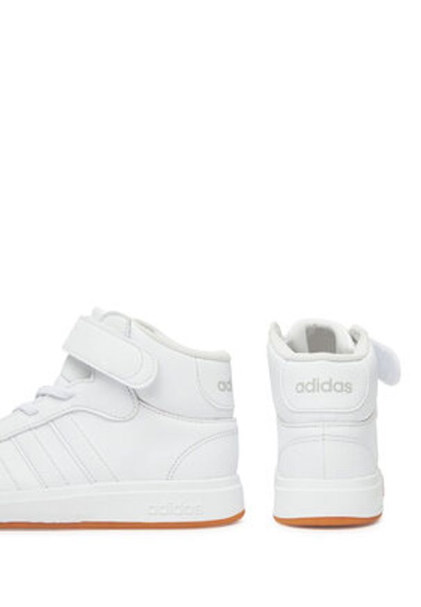 Adidas - adidas Sneakersy Grand Court Mid K JR0803 Biały. Kolor: biały. Materiał: skóra