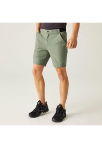 Regatta - Męskie szorty podróżne z możliwością złożenia. Kolor: zielony. Sport: turystyka piesza #1