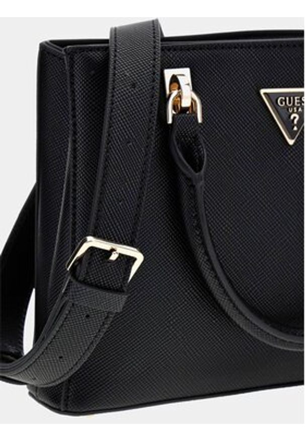 Guess Torebka Noelle II HWZG96 72050 Czarny. Kolor: czarny. Materiał: skórzane