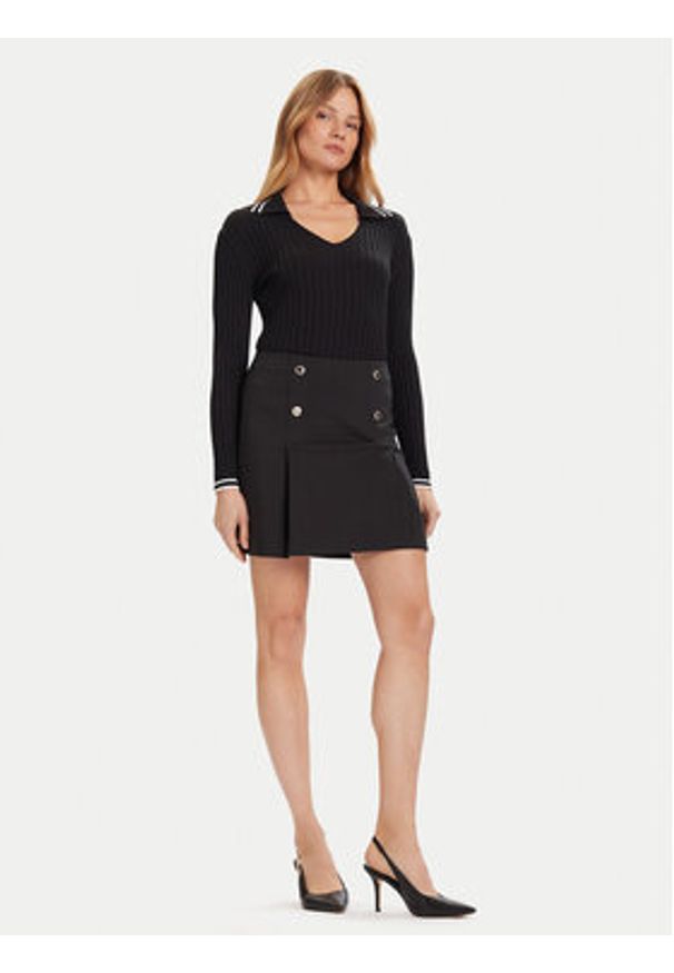 Morgan Spódnica mini 252-JPALE Czarny Slim Fit. Kolor: czarny. Materiał: syntetyk