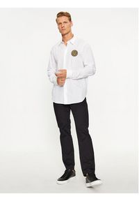 Just Cavalli Koszula 75OALYS4 Biały Slim Fit. Kolor: biały. Materiał: bawełna