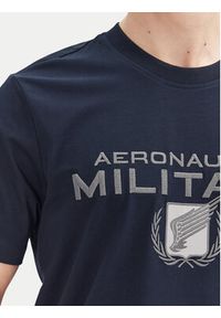 Aeronautica Militare T-Shirt 251TS2379J674 Granatowy Regular Fit. Kolor: niebieski. Materiał: bawełna