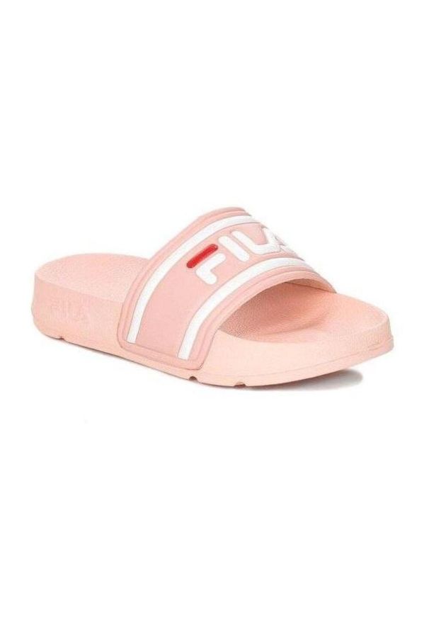 Klapki basenowe młodzieżowe Fila Morro Bay wsuwane. Zapięcie: bez zapięcia. Kolor: pomarańczowy. Sezon: lato. Styl: młodzieżowy