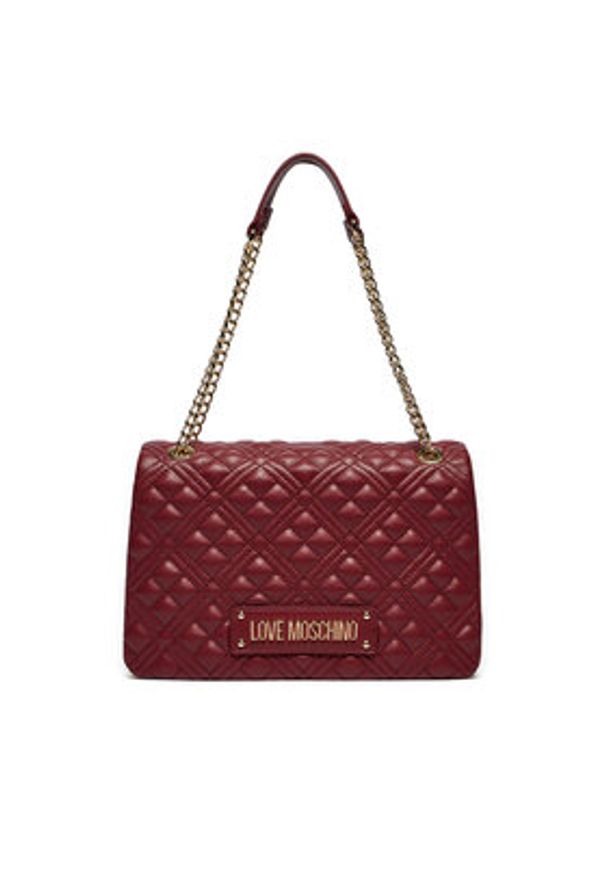 Love Moschino - LOVE MOSCHINO Torebka JC4014PP1LLA0552 Bordowy. Kolor: czerwony. Materiał: skórzane