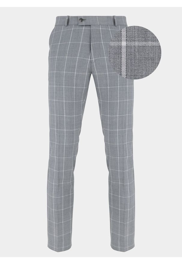Pako Lorente - Spodnie męskie garniturowe BUENAVISTA P20SF-6G-025-S. Materiał: poliester, wełna
