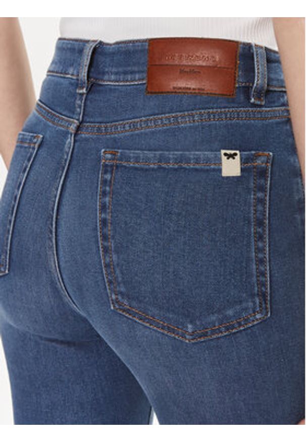 Weekend Max Mara Jeansy Eufrate 2415181051 Granatowy Slim Fit. Kolor: niebieski