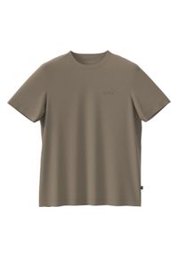 Puma - Męska koszulka z waflowym splotem ESS ELEVATED PUMA Oak Branch Beige. Kolor: beżowy. Wzór: ze splotem. Sport: joga i pilates #1