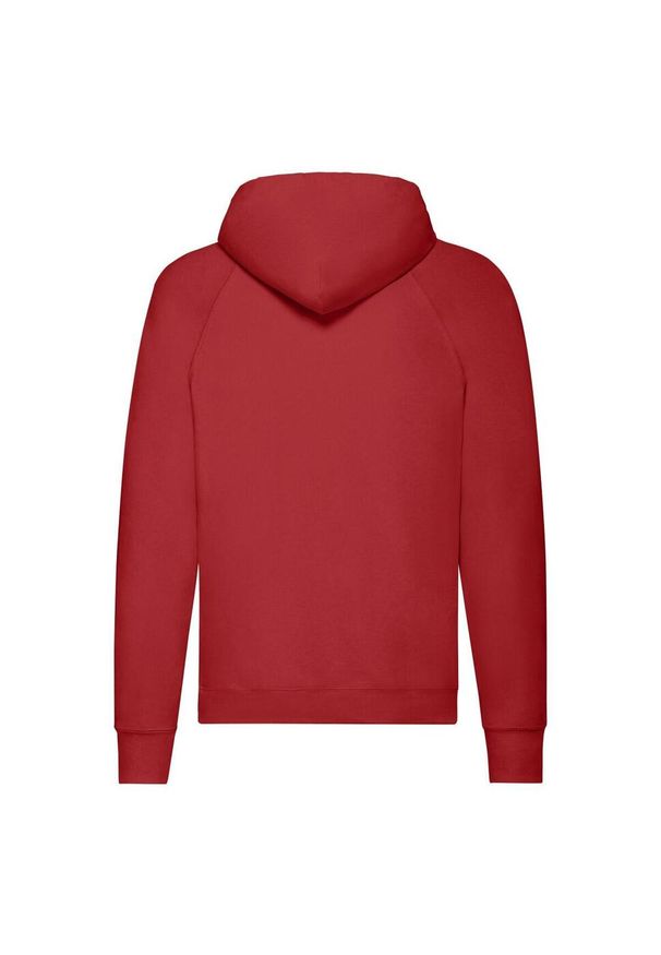FRUIT OF THE LOOM - Lekka Męska Bluza Z Kapturem. Typ kołnierza: kaptur. Kolor: czerwony