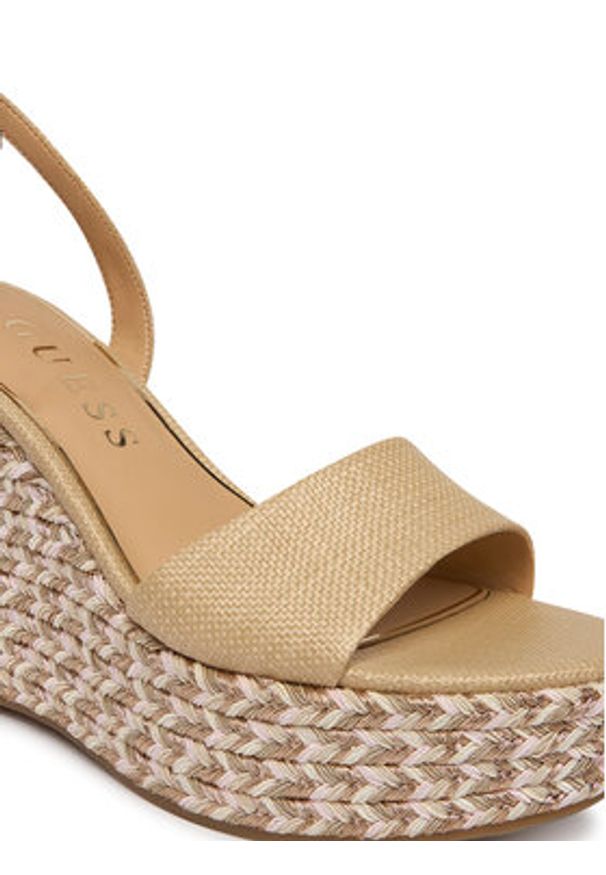 Guess Sandały FLJERL ELE04 Beżowy. Kolor: beżowy. Materiał: skóra