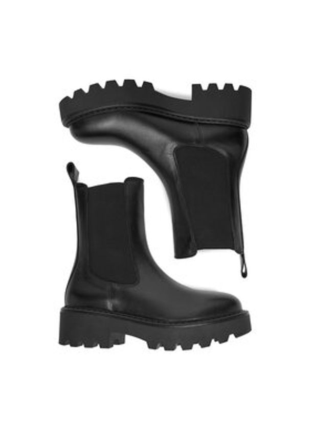 Gino Rossi Sztyblety EO-ANDY-8105-25 Czarny. Kolor: czarny. Materiał: skóra