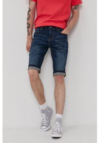 Lee Cooper Szorty jeansowe męskie. Okazja: na co dzień. Kolor: niebieski. Materiał: jeans. Styl: casual #1