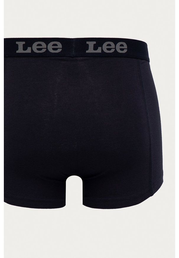Lee - Bokserki (2-pack). Kolor: niebieski. Materiał: bawełna