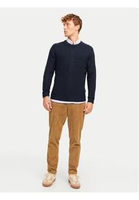 Jack & Jones - Jack&Jones Sweter Craig 12258480 Granatowy Regular Fit. Kolor: niebieski. Materiał: syntetyk #4