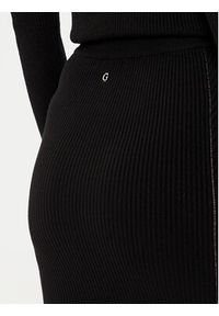 Guess Spódnica midi W5RD15 Z2V62 Czarny Slim Fit. Kolor: czarny. Materiał: syntetyk #4