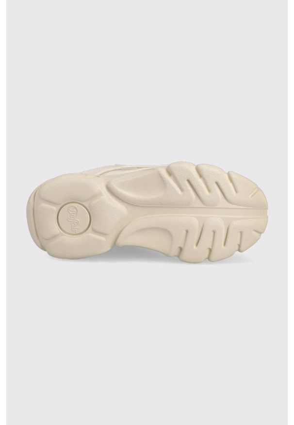 Buffalo buty Cld Chai kolor beżowy. Nosek buta: okrągły. Zapięcie: sznurówki. Kolor: beżowy. Obcas: na platformie