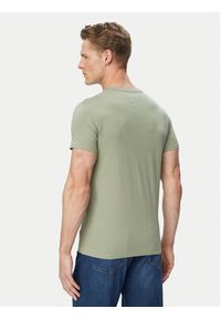 Tommy Jeans T-Shirt DM0DM04411 Khaki Slim Fit. Kolor: brązowy. Materiał: bawełna #4