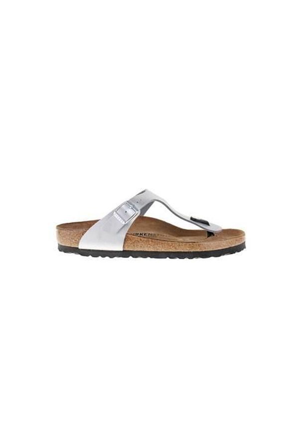 Japonki damskie Birkenstock Gizeh. Kolor: biały. Materiał: materiał