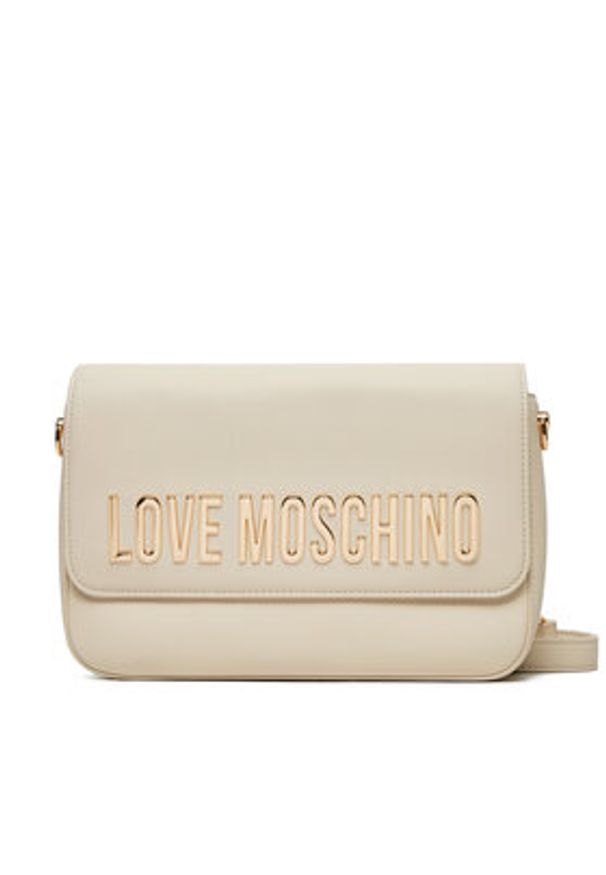 Love Moschino - LOVE MOSCHINO Torebka JC4023PP1MKD0110 Écru. Kolor: kremowy. Materiał: skórzane