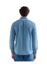 Wrangler - MĘSKA KOSZULA JEANSOWA WRANGLER WESTERN SHIRT LAKE 112378474. Materiał: jeans #4