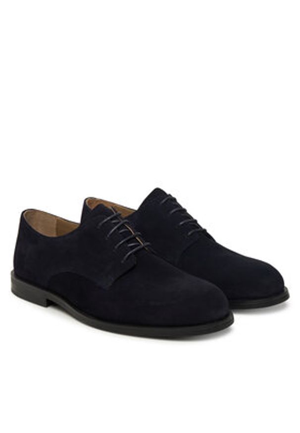 Calvin Klein Półbuty Ess Rubber Derby Su HM0HM01928 Czarny. Kolor: czarny. Materiał: zamsz, skóra