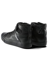 Big-Star - Sneakersy BIG STAR V274542FW20 Czarny. Okazja: na co dzień. Zapięcie: rzepy. Kolor: czarny. Materiał: jeans, futro, skóra ekologiczna, guma. Szerokość cholewki: normalna #9