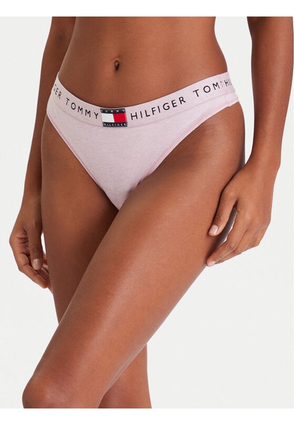 TOMMY HILFIGER - Tommy Hilfiger Stringi UW0UW06039 Różowy. Kolor: różowy. Materiał: bawełna