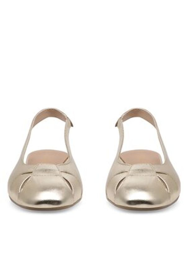 Lasocki Baleriny RST-IRENA-13 Złoty. Kolor: złoty. Materiał: skóra