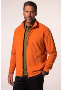 JAY-PI - Męska Kurtka polarowa ultralekka zamek rozm. do 8 XL. Kolekcja: plus size. Kolor: pomarańczowy. Materiał: poliester, materiał. Sport: turystyka piesza