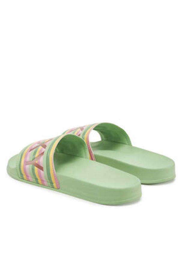 Roxy Klapki ARJL100679 Zielony. Kolor: zielony. Materiał: syntetyk