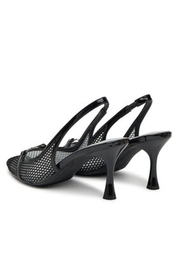 Karl Lagerfeld - KARL LAGERFELD Sandały Sienna KL32704A Czarny. Kolor: czarny. Materiał: materiał