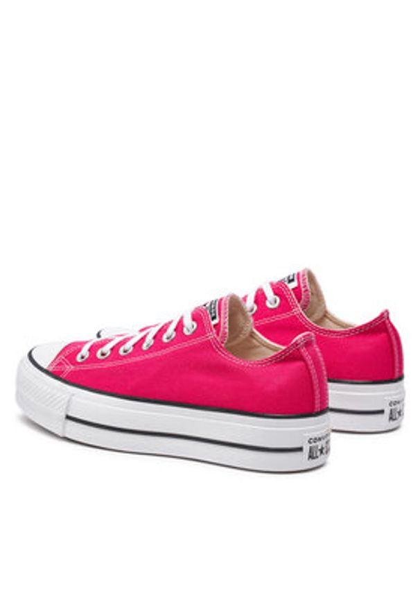Converse Trampki Chuck Taylor All Star Lift Platform Ox A11539C Różowy. Kolor: różowy. Materiał: materiał. Obcas: na platformie