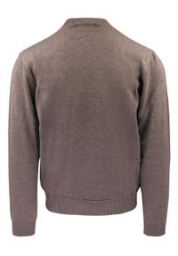 Sweter dla Mężczyzny - Lasota - Jasny Brąz, Krótki Zamek. Kolor: brązowy, wielokolorowy, beżowy. Materiał: akryl, bawełna. Długość: krótkie. Sezon: zima, jesień #3
