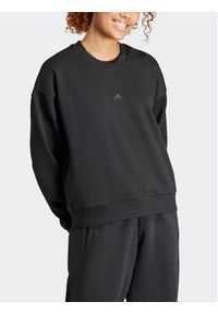Adidas - adidas Bluza ALL SZN IW1260 Czarny Loose Fit. Kolor: czarny. Materiał: syntetyk