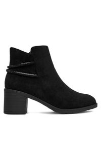 Clara Barson Botki CEO-LM9690-T21 Czarny. Kolor: czarny. Materiał: materiał