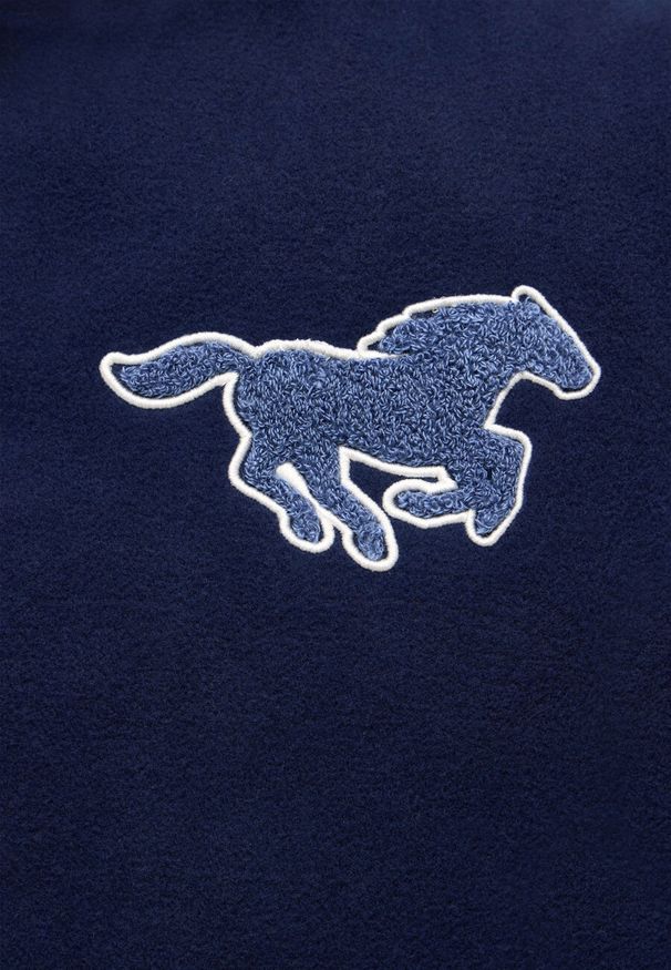 Mustang - MUSTANG Rigby MĘSKA KURTKA Z NADRUKAMI Dress Blues 1014779 5334. Wzór: nadruk