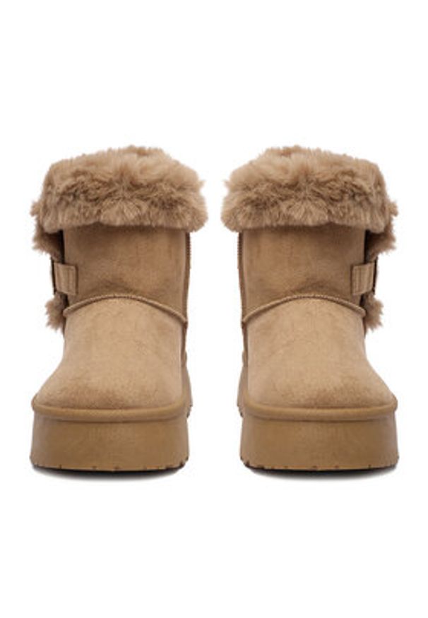 Jenny - JENNY Botki CEO-WSX23-15 Beżowy. Kolor: beżowy. Materiał: materiał