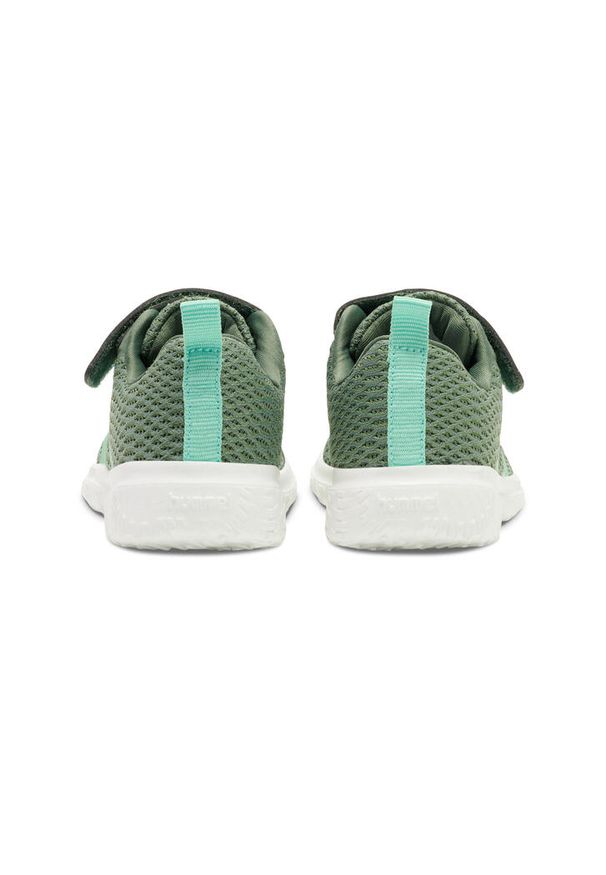Sneakersy dla dzieci Hummel Actus Recycled. Okazja: na uczelnię. Kolor: wielokolorowy, szary, zielony. Materiał: materiał. Sport: joga i pilates