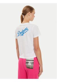 Champion T-Shirt League LA Dodgers 116469 Biały Regular Fit. Kolor: biały. Materiał: bawełna