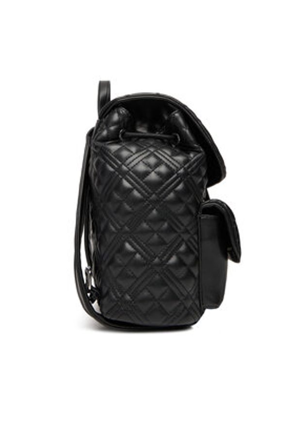 Love Moschino - LOVE MOSCHINO Plecak JC4119PP0NLA000B Czarny. Kolor: czarny. Materiał: skóra