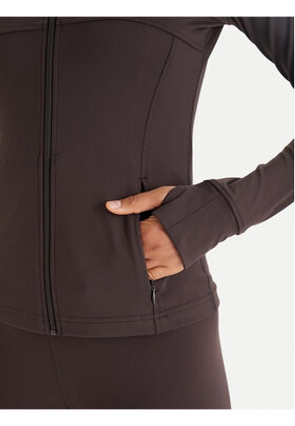 Guess Bluza V6RP15 KD952 Brązowy Slim Fit. Kolor: brązowy. Materiał: syntetyk