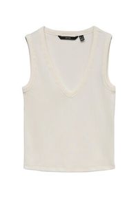 Vero Moda Top Chloe 10342916 Biały Regular Fit. Kolor: biały. Materiał: bawełna #3