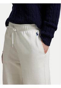 Polo Ralph Lauren Spodnie dresowe 211977959003 Biały Wide Leg. Kolor: biały. Materiał: bawełna