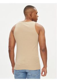 Jack & Jones - Jack&Jones Tank top Havana 12251771 Beżowy Regular Fit. Kolor: beżowy. Materiał: bawełna #7