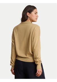 Lauren Ralph Lauren - LAUREN RALPH LAUREN Sweter 200P14056004 Beżowy Regular Fit. Kolor: beżowy. Materiał: bawełna #6