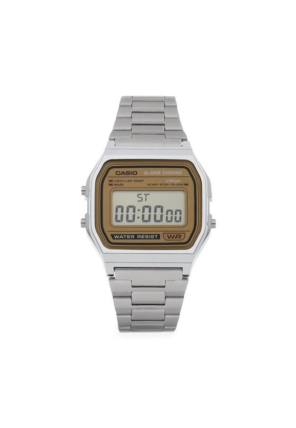 Casio Zegarek Vintage A158WEA-9EF Srebrny. Kolor: srebrny. Styl: vintage
