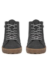 Rieker Trzewiki N1020-45 Szary. Kolor: szary. Materiał: materiał #7