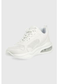Guess sneakersy kolor biały. Nosek buta: okrągły. Zapięcie: sznurówki. Kolor: biały. Materiał: materiał, włókno, guma. Obcas: na platformie