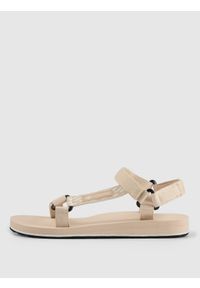 4f - 4F Sandały SVING damskie - koralowe 37. Okazja: na co dzień. Zapięcie: rzepy. Kolor: beżowy. Materiał: nylon, guma. Sezon: lato. Styl: wakacyjny, casual #1