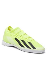 Adidas - adidas Buty do piłki nożnej X Crazyfast League Indoor Boots IF0701 Żółty. Kolor: żółty